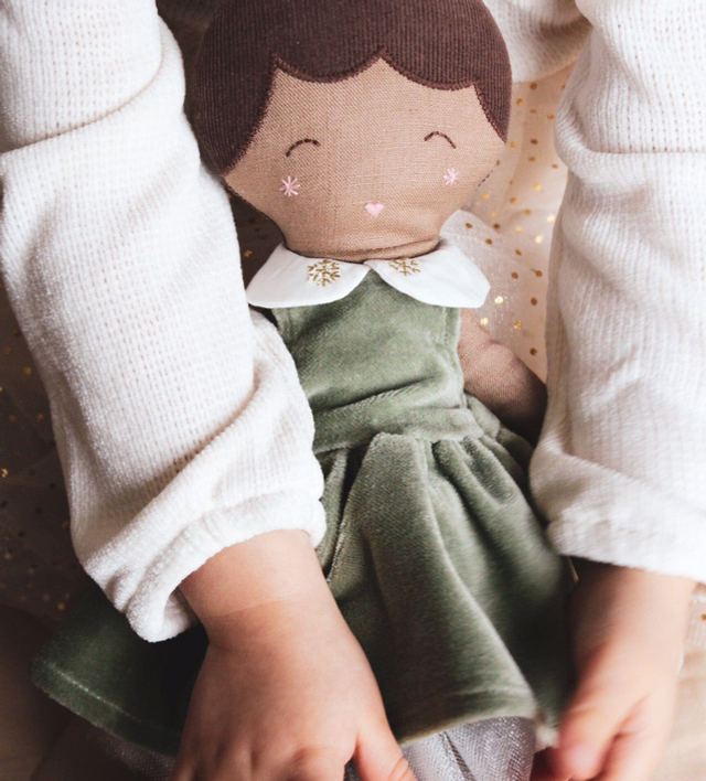 Ballerina velvet doll