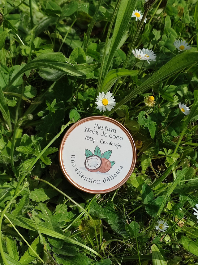 Bougie parfumée noix de coco 100g