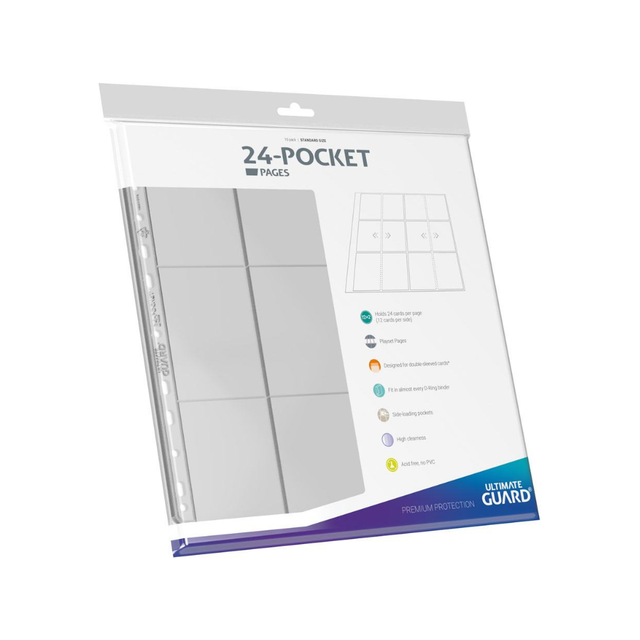 Ultimate Guard: 24-Pocket Pages - QuadRow - Side-Loading Transparent (10)
