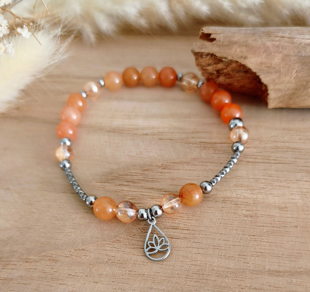 A Bracelet "Élan" Aventurine orange