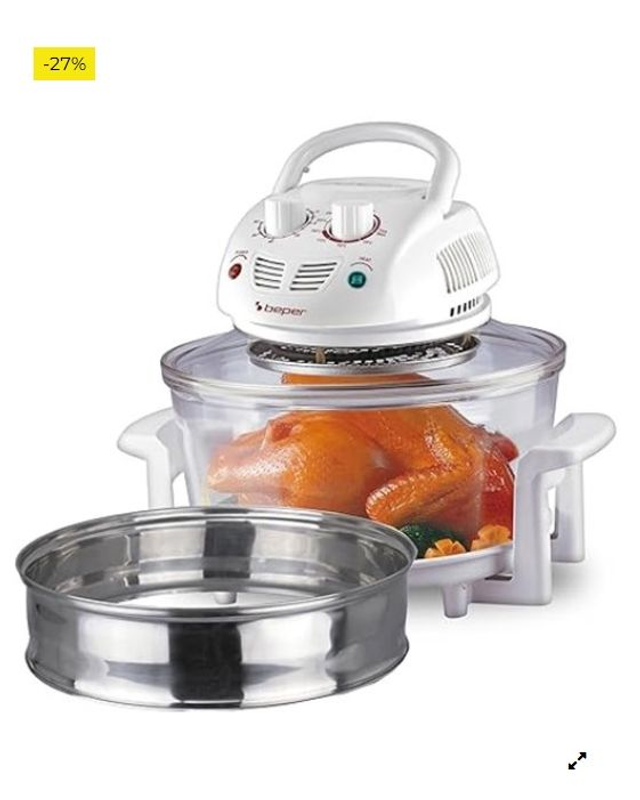 Horno Halógeno, Capacidad Máxima 18L, Temporizador 60 Minutos