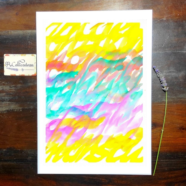 Alphabet Arc-en-ciel | Original Fait Main