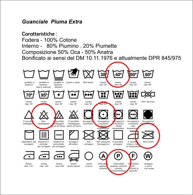 Guanciale La natura PIUMA EXTRA