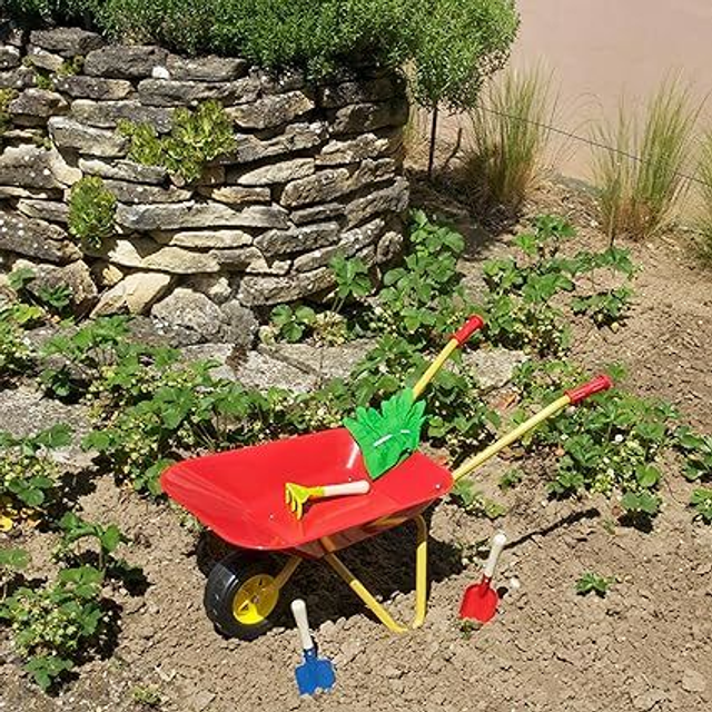Klein-Toys Accessoires de Jeux pour le jardin Brouette pour enfants avec accessoires