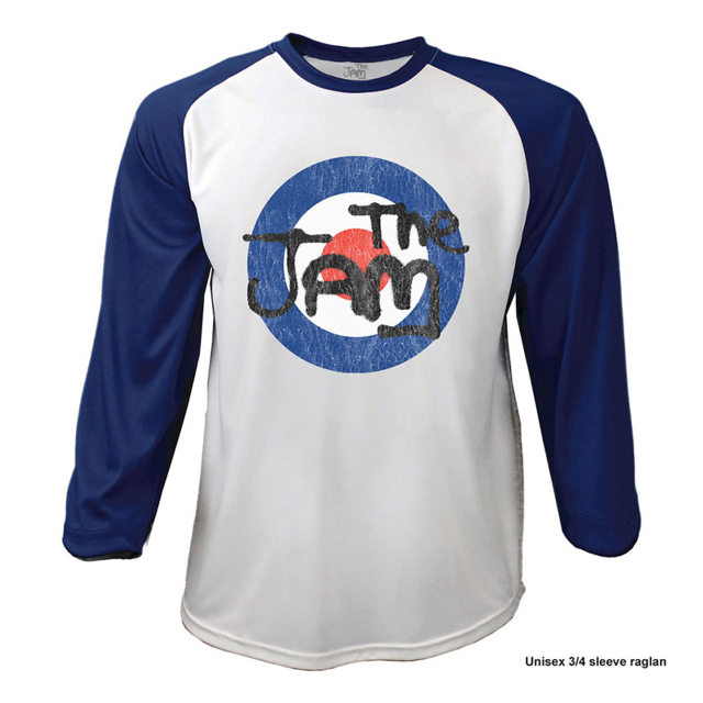 The Jam Unisex Raglan T-Shirt: Target Logo Distressed