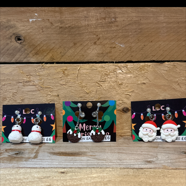 Christmas Clip On  Earrings 