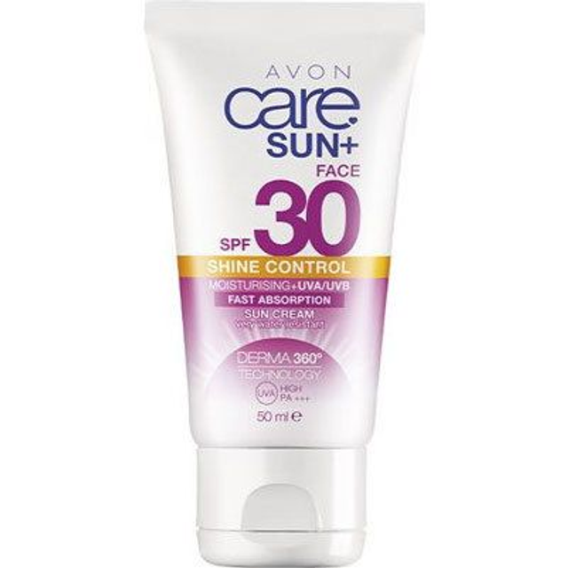 Avon Care- Sun+ Sonnencreme für das Gesicht mit mattierendem Effekt LSF 30 50 ml