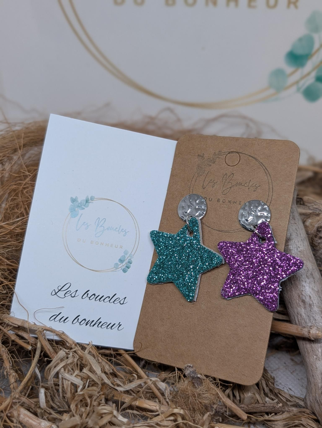 Boucles d&#039;oreilles Asymétrique sp004