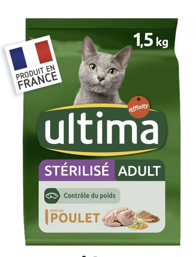Ultima Croquettes Pour Chat Adulte Stérilisé Poulet