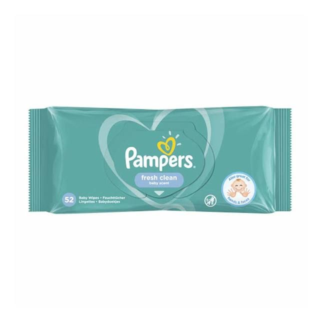 Pampers Fresh Clean Baby Wipes X52 - Wholesaler