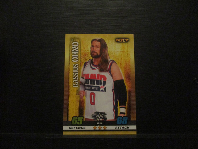 Kassius Ohno - NXT Slam Attax 10th Edition Original Trading Card #200