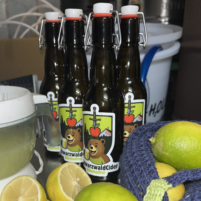 Cider Alkoholfrei mit Biozitrone 