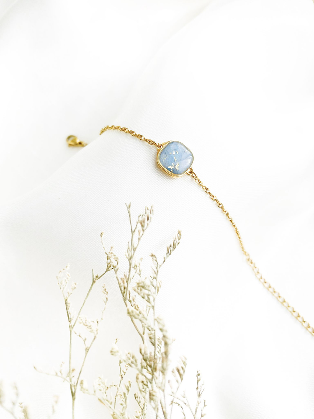 Bracelet Izia | Bleu gris clair 