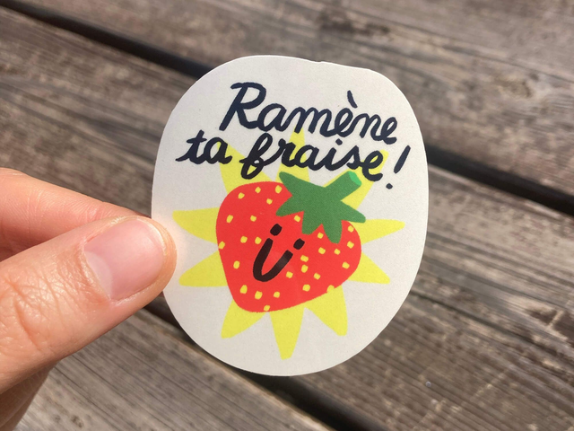 Sticker "Ramène ta fraise" 🍓