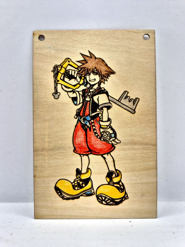 Gravure sur bois - Kingdom Hearts - Sora 2