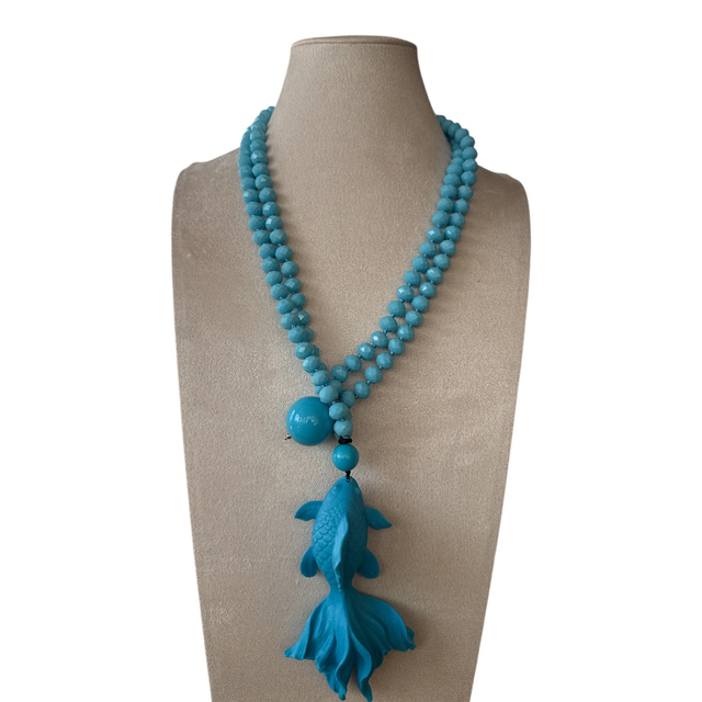 Collana Carpa Koi azzurro