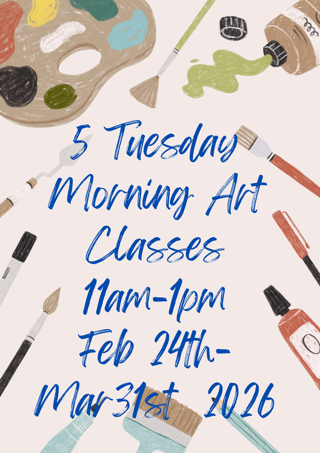 5 Tuesday Morning Art Classes from 24th Feb to 31st Mar 2026 in Saint Mary's Rectory Hall, Caheragh (1)