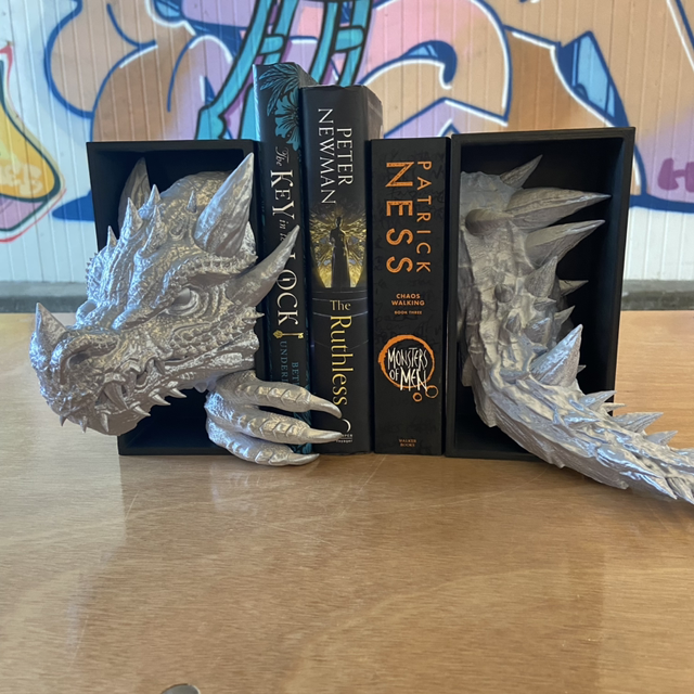 Dragon Booknook, silver