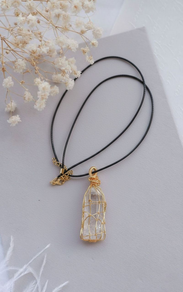 Collier cristal de roche 