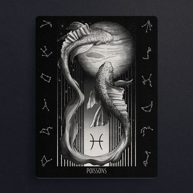 #0798 Poissons - ZODIAQUE - ILLUS - PRINT - Digital painting