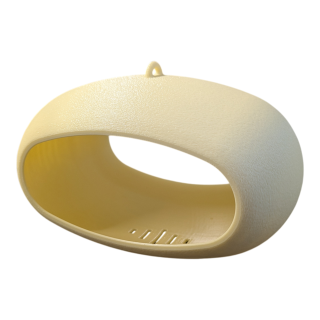 Mangeoire à oiseaux de la nature à suspendre de forme ovale