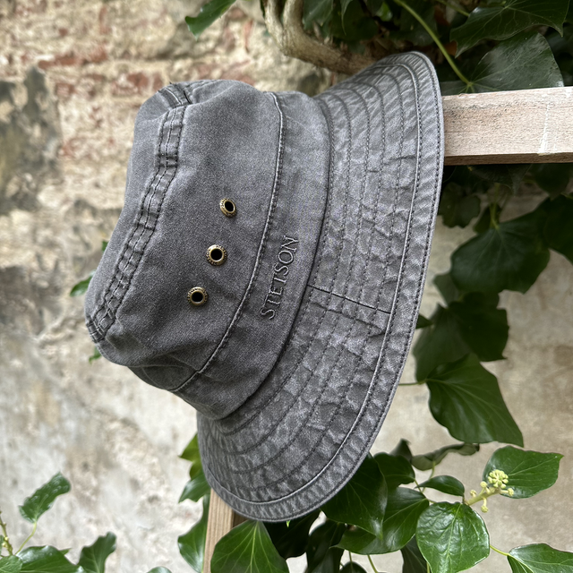 Stetson Bucket Delave Organic Cotton Black