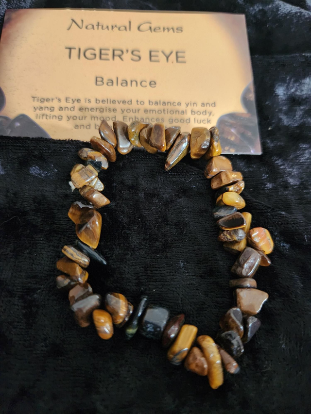 TIGERS EYE CHIP BRACELET 
