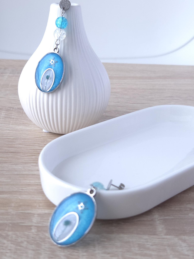 Boucles d'oreilles bouton étoilé