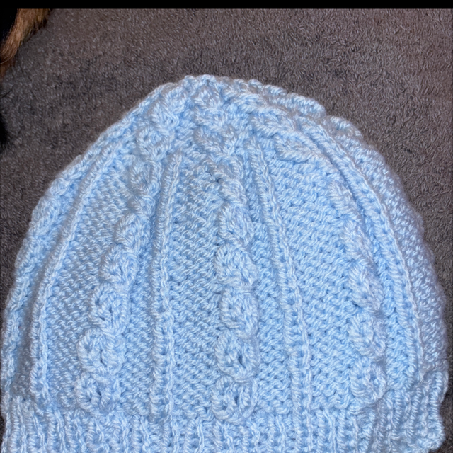 Blue baby hat 