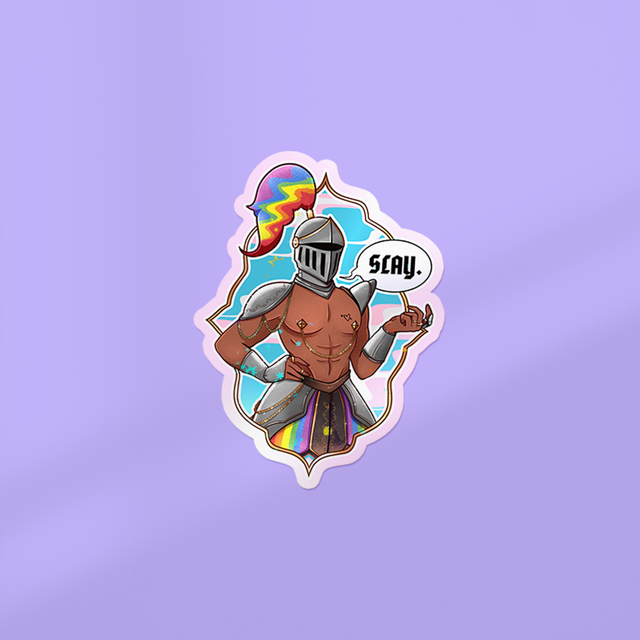 🆕 Sticker à lamination holographique SLAY