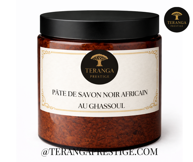 Pâte de Savon Noir Africain au Ghassoul