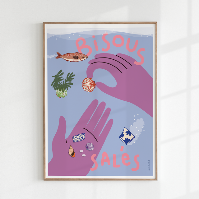 Bisous salés - Affiche