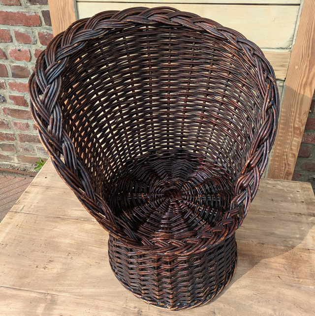 Fauteuil enfant en rotin 