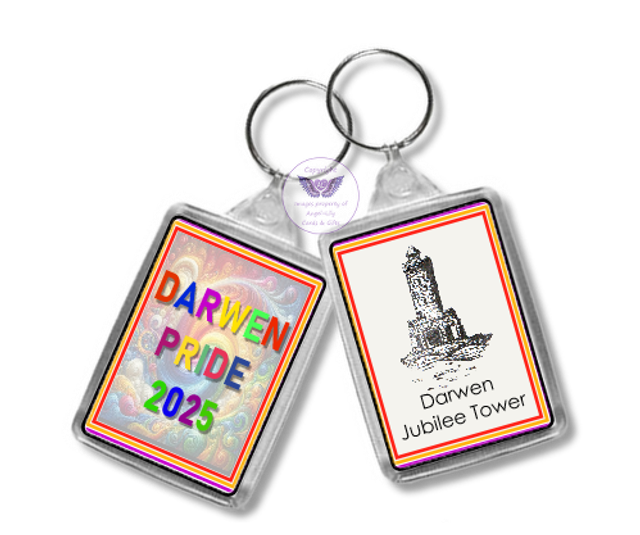 Darwen Pride Oblong Keyring -OKR09