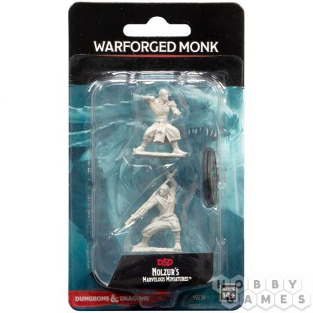 Dungeons &amp; Dragons: Warforged Monk Unpainted Miniatures