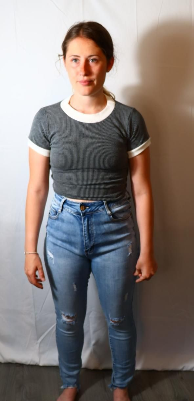 Raw Hem Skinny Jeans