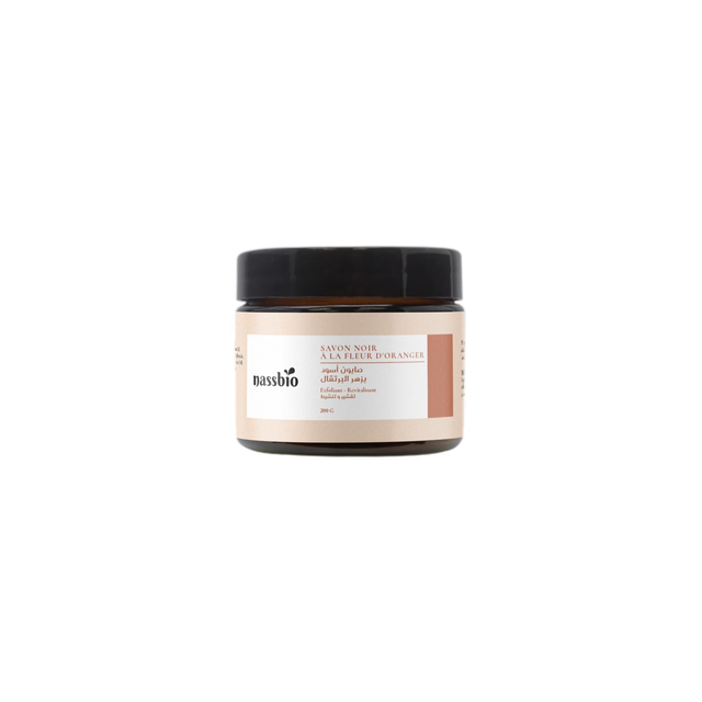 Savon Noir Naturel BIO à la Fleur d'Oranger 200 G