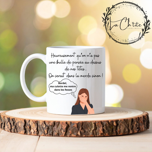 Mug &quot; Bulles de pensées&quot;