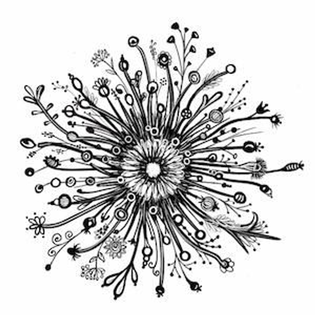 Stempel Wunderblume  7x7cm