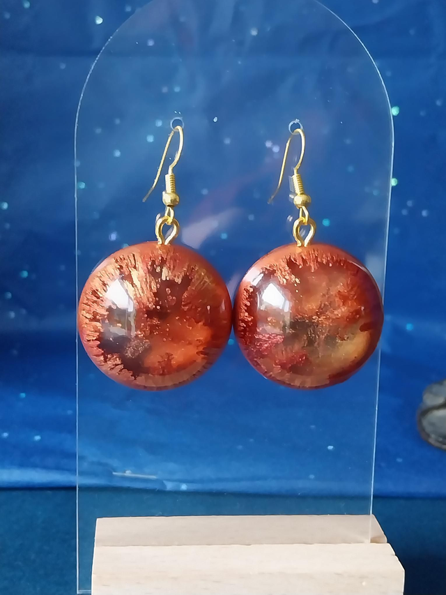 Boucles d’oreilles « Mars »