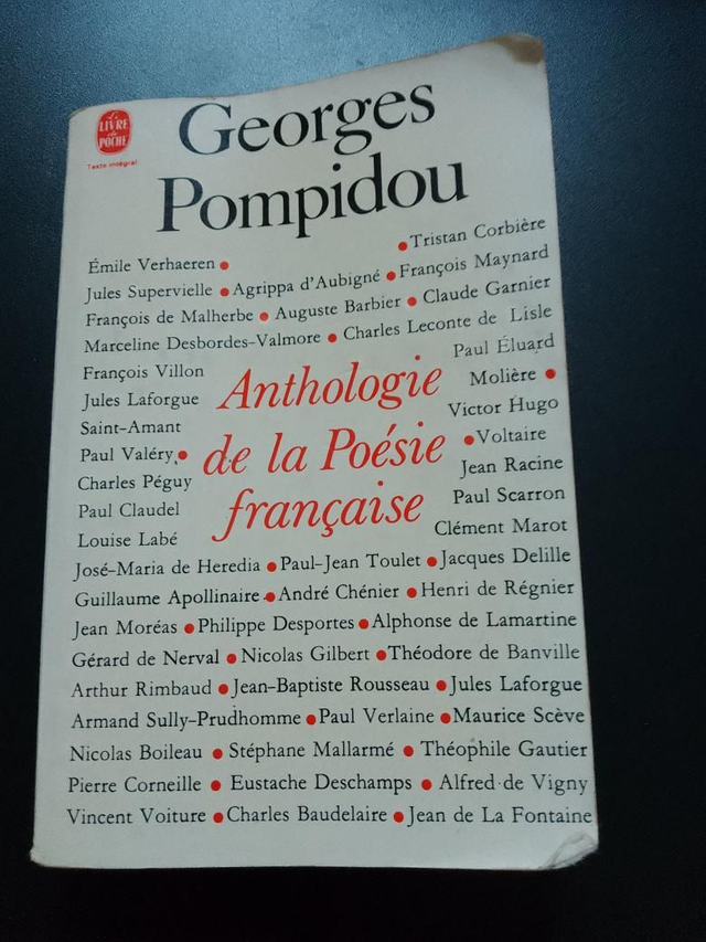 Anthologie de la Poésie française, George Pompidou