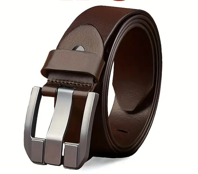 Ceinture Rétro marron Pour Hommes 130 cm Boucle À Épingle