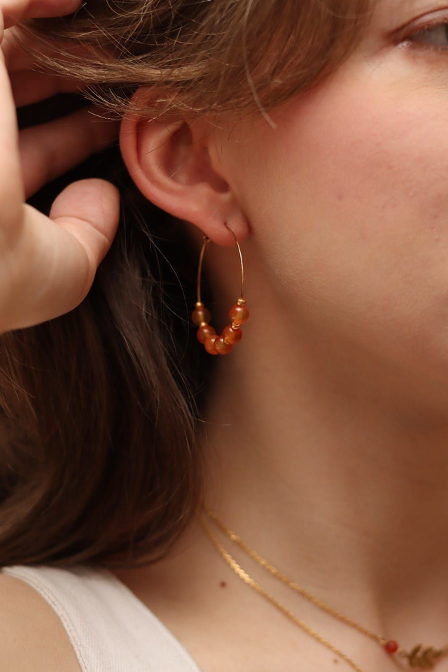 Créoles Adrasteia - Cornaline