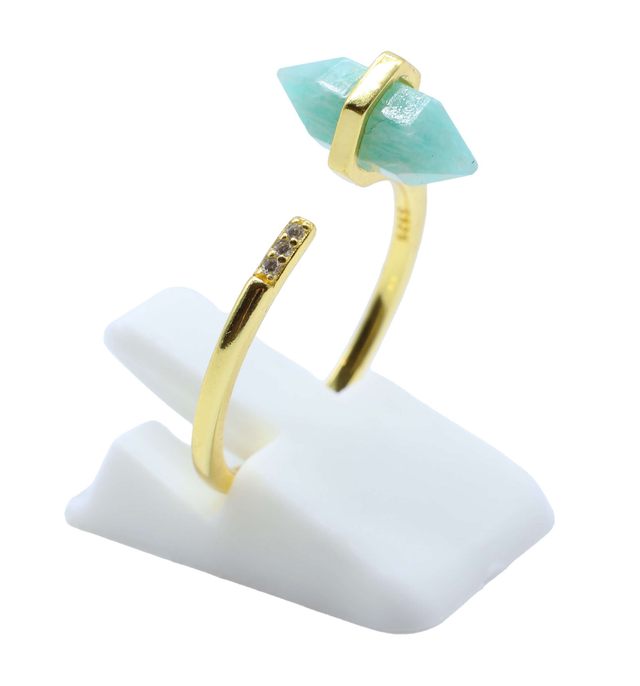 Bague Argent 925 Amazonite Pointe