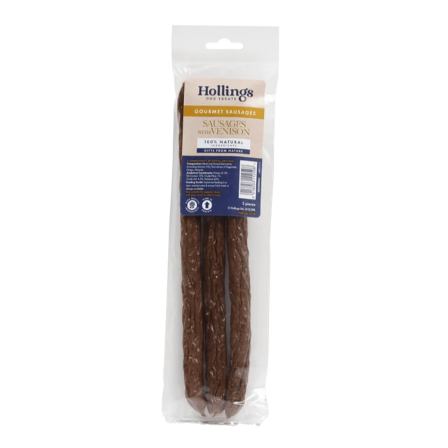 Hollings Gourmet Venison Sausages  - 3pk