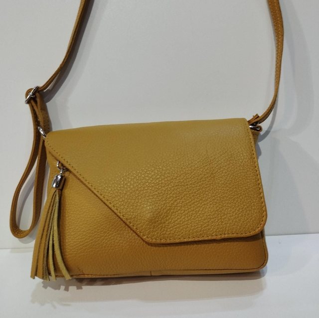 Sac En Cuir Grainé Gold