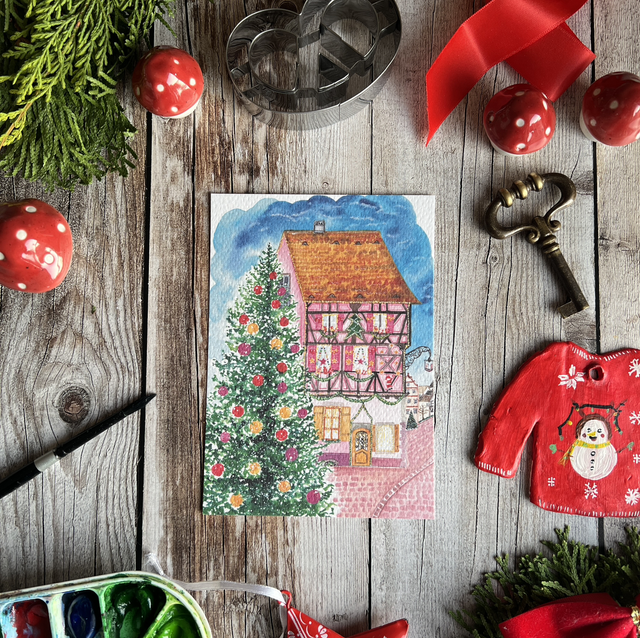 Carte "Noël à Colmar"