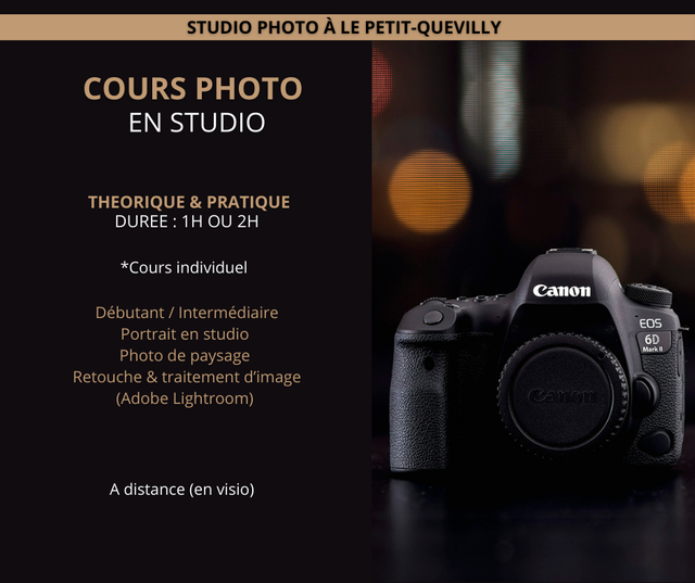 Cours Photo - Débutants / Atelier théorique et pratique (2H00)