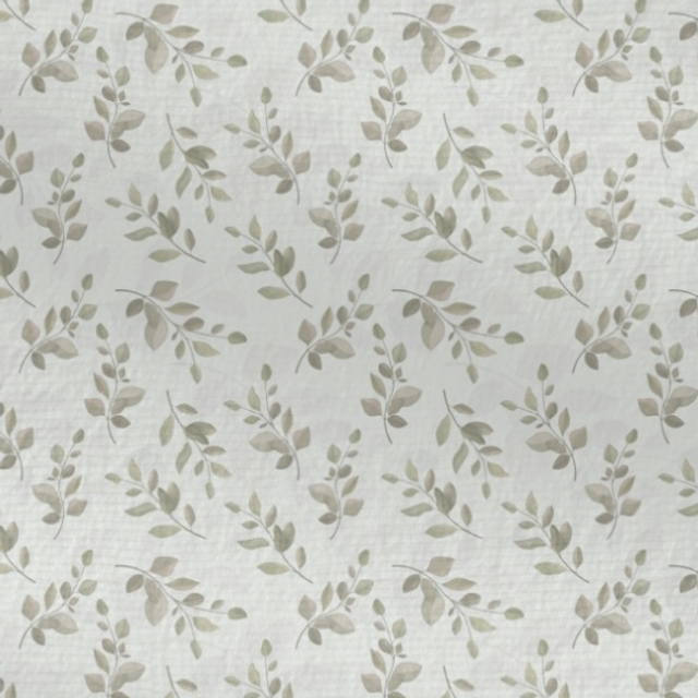  French Terry 0,5m Blätter Natural