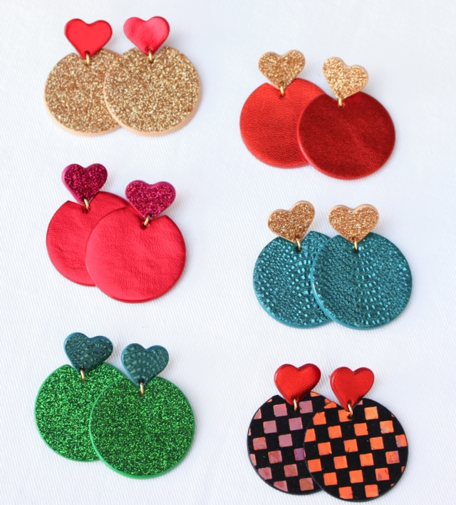 Kira • damier holographique, orange métallisé